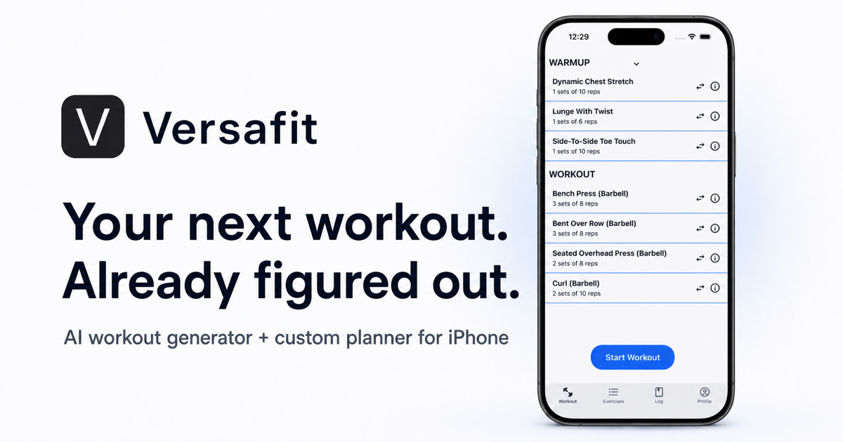 Versafit screenshot 1